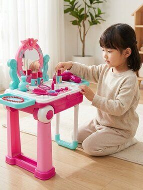 Kids' Glamour Makeup Kit – Pretend Play Cosmetic Set